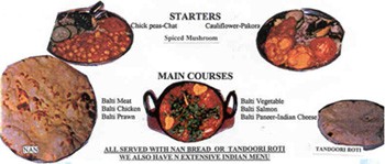Balti House Set Meal